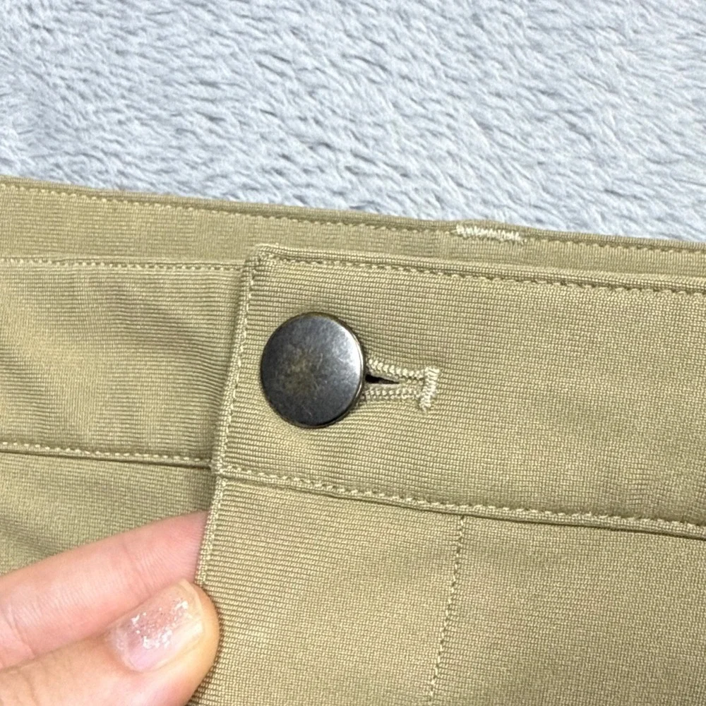 Lululemon Commission Pants Men 34 (Fits 33x30) Tan Khaki Golf Chino Stretch